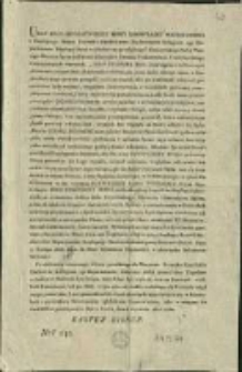 Ukaz Jego Imperatorskiey Mosci Samowładcy Wszechrossyi z Rządzącego Senatu Rzymsko-Katolickiemu Duchownemu Kolegium 1go Departamentu... Dan w Łucku dnia 6. kwietnia 1816 roku
