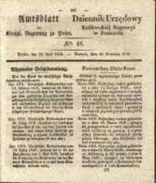 Amtsblatt der K&ouml;niglichen Regierung zu Posen. 1839.04.30 Nr 18