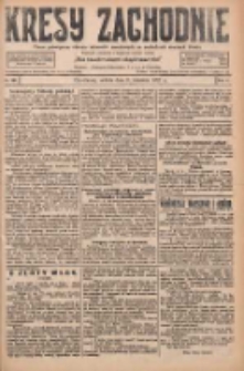 Kresy Zachodnie: pismo poświęcone obronie interes&oacute;w narodowych na zachodnich ziemiach Polski 1927.09.03 R.5 Nr201