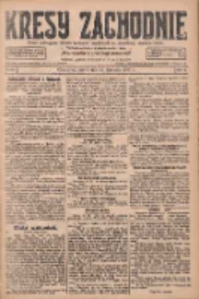 Kresy Zachodnie: pismo poświęcone obronie interes&oacute;w narodowych na zachodnich ziemiach Polski 1927.11.26 R.5 Nr271