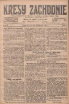 Kresy Zachodnie: pismo poświęcone obronie interes&oacute;w narodowych na zachodnich ziemiach Polski 1927.11.30 R.5 Nr274