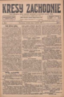 Kresy Zachodnie: pismo poświęcone obronie interes&oacute;w narodowych na zachodnich ziemiach Polski 1927.12.01 R.5 Nr275