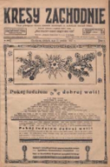 Kresy Zachodnie: pismo poświęcone obronie interes&oacute;w narodowych na zachodnich ziemiach Polski 1927.12.25 R.5 Nr295
