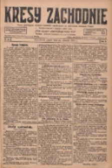 Kresy Zachodnie: pismo poświęcone obronie interesów narodowych na zachodnich ziemiach Polski 1928.01.27 R.6 Nr22
