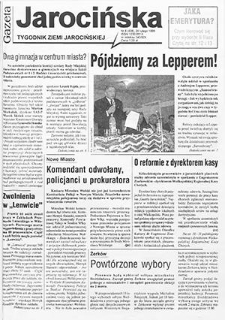 Gazeta Jarocińska 1999.02.26 Nr8(438)