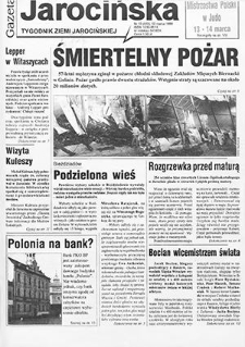 Gazeta Jarocińska 1999.03.12 Nr10(440)