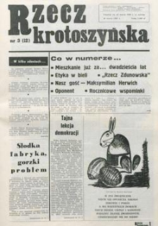 Rzecz Krotoszyńska 1991.03.30 Nr3(12)