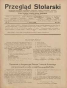 Przegląd Stolarski: dwutygodnik poświęcony zagadnieniom architektury wnętrz a mianowicie: stolarstwu, rzeźbiarstwu, tapicerstwu, tokarstwu, koszykarstwu, zdobnictwu oraz handlowi mebli: organ Związku Polskich Cech&oacute;w Stolarskich 1930.03.01 R.4 Nr5