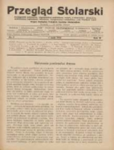 Przegląd Stolarski: dwutygodnik poświęcony zagadnieniom architektury wnętrz a mianowicie: stolarstwu, rzeźbiarstwu, tapicerstwu, tokarstwu, koszykarstwu, zdobnictwu oraz handlowi mebli: organ Związku Polskich Cech&oacute;w Stolarskich 1930.05.01 R.4 Nr9