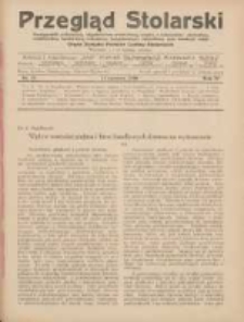 Przegląd Stolarski: dwutygodnik poświęcony zagadnieniom architektury wnętrz a mianowicie: stolarstwu, rzeźbiarstwu, tapicerstwu, tokarstwu, koszykarstwu, zdobnictwu oraz handlowi mebli: organ Związku Polskich Cech&oacute;w Stolarskich 1930.06.16 R.4 Nr12