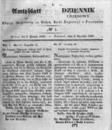 Amtsblatt der K&ouml;niglichen Regierung zu Posen. 1843.01.03 Nro.1