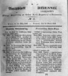 Amtsblatt der K&ouml;niglichen Regierung zu Posen. 1843.03.14 Nro.11