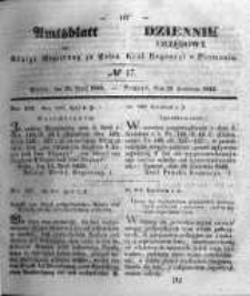 Amtsblatt der K&ouml;niglichen Regierung zu Posen. 1843.04.25 Nro.17