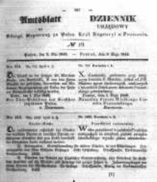 Amtsblatt der Königlichen Regierung zu Posen. 1843.05.09 Nro.19