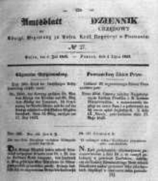 Amtsblatt der K&ouml;niglichen Regierung zu Posen. 1843.07.06 Nro.27