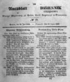 Amtsblatt der K&ouml;niglichen Regierung zu Posen. 1843.07.20 Nro.29