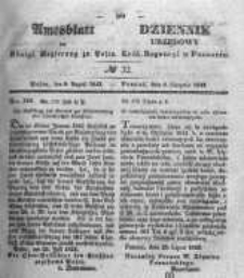 Amtsblatt der K&ouml;niglichen Regierung zu Posen. 1843.08.10 Nro.32
