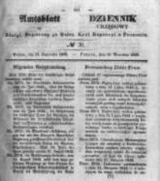 Amtsblatt der K&ouml;niglichen Regierung zu Posen. 1843.09.21 Nro.38