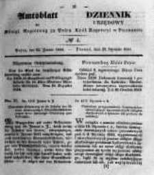 Amtsblatt der K&ouml;niglichen Regierung zu Posen. 1844.01.23 Nro.4