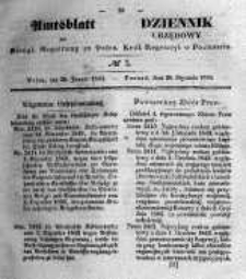 Amtsblatt der K&ouml;niglichen Regierung zu Posen. 1844.01.30 Nro.5