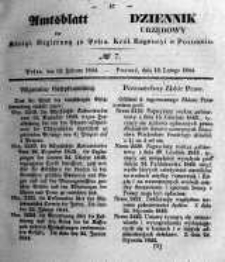 Amtsblatt der K&ouml;niglichen Regierung zu Posen. 1844.02.13 Nro.7