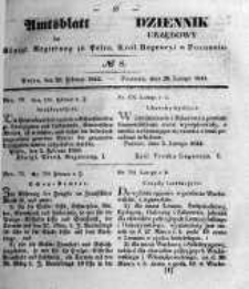 Amtsblatt der K&ouml;niglichen Regierung zu Posen. 1844.02.20 Nro.8