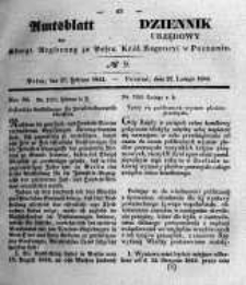 Amtsblatt der K&ouml;niglichen Regierung zu Posen. 1844.02.27 Nro.9