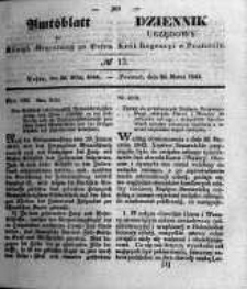 Amtsblatt der K&ouml;niglichen Regierung zu Posen. 1844.03.26 Nro.13