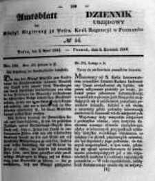 Amtsblatt der K&ouml;niglichen Regierung zu Posen. 1844.04.02 Nro.14