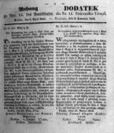 Dodatek do Nr. 14. Dziennika Urzęd. Poznań, dnia 2. Kwietnia 1844