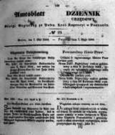 Amtsblatt der K&ouml;niglichen Regierung zu Posen. 1844.05.07 Nro.19
