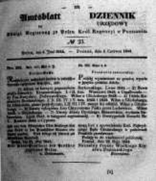 Amtsblatt der K&ouml;niglichen Regierung zu Posen. 1844.06.04 Nro.23