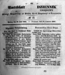 Amtsblatt der K&ouml;niglichen Regierung zu Posen. 1844.06.18 Nro.25