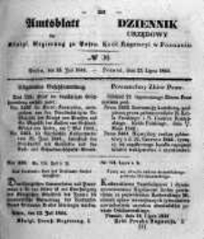 Amtsblatt der K&ouml;niglichen Regierung zu Posen. 1844.07.23 Nro.30