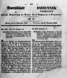 Amtsblatt der K&ouml;niglichen Regierung zu Posen. 1844.08.27 Nro.36