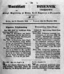 Amtsblatt der K&ouml;niglichen Regierung zu Posen. 1844.09.10 Nro.37