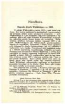 Raporta J&oacute;żefa Wybickiego z r. 1809