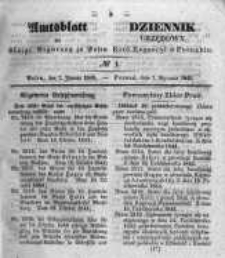 Amtsblatt der K&ouml;niglichen Regierung zu Posen. 1845.01.07 Nro.1