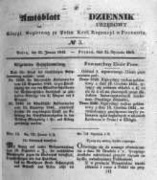 Amtsblatt der K&ouml;niglichen Regierung zu Posen. 1845.01.21 Nro.3