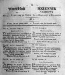 Amtsblatt der K&ouml;niglichen Regierung zu Posen. 1845.01.28 Nro.4