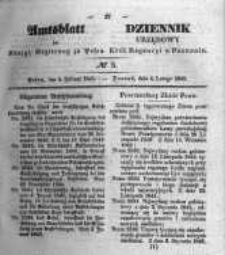 Amtsblatt der K&ouml;niglichen Regierung zu Posen. 1845.02.04 Nro.5