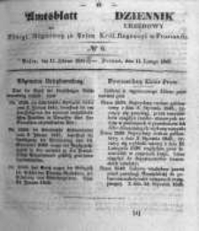 Amtsblatt der K&ouml;niglichen Regierung zu Posen. 1845.02.11 Nro.6