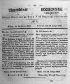 Amtsblatt der K&ouml;niglichen Regierung zu Posen. 1845.02.25 Nro. 8