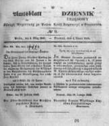 Amtsblatt der K&ouml;niglichen Regierung zu Posen. 1845.03.04 Nro. 9