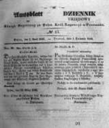 Amtsblatt der K&ouml;niglichen Regierung zu Posen. 1845.04.01 Nro. 13
