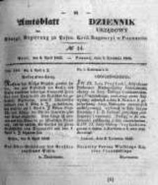 Amtsblatt der K&ouml;niglichen Regierung zu Posen. 1845.04.08 Nro.14
