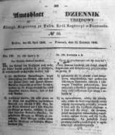 Amtsblatt der K&ouml;niglichen Regierung zu Posen. 1845.04.22 Nro.16