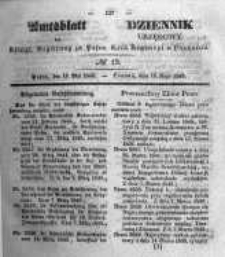 Amtsblatt der K&ouml;niglichen Regierung zu Posen. 1845.05.13 Nro.19