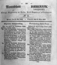 Amtsblatt der Königlichen Regierung zu Posen. 1845.05.27 Nro.21
