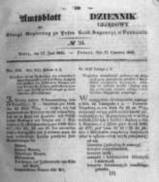 Amtsblatt der K&ouml;niglichen Regierung zu Posen. 1845.06.17 Nro.24
